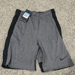 Nike Gray and Black Athletic Shorts